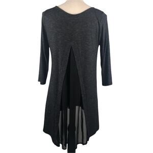 Kim & Cami sheer-back Tunic Large